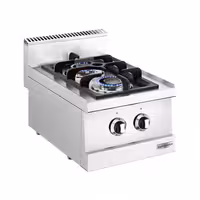 Plinsko kuhalo - 6,5 kW - 2 plamenika - samostojeći - 400x600x900 mm