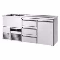 Direct Draw Beer Dispenser / Kegerator PREMIUM - 1950x700mm - 1 Door & 3 Drawers