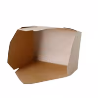 (300 pcs) Food Lidding Tray Cardboard - 1200ml - Brown