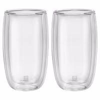 (2) ZWILLING | Sorrento Latte Macchiato Glasses – 350 ml - double‑walled borosilicate