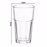 (50 pcs) Polycarbonate Drinking Glass - Clear - 300 ml