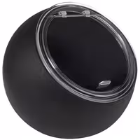 Kase - MOON - Melamin & Silikon - 0,8L - köşeli - 2 parçalı set - 190x190mm - Derinlik:175mm - Siyah
