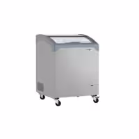 Zamrażarka skrzyniowa – 645 x 650 mm – 117 L – z pokrywą szklaną przesuwną