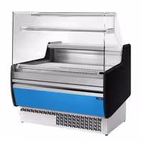 Serve Over Counter - 998x953mm - front panel light blue - with 1 door - with 1 shelf - capacity 110 litres