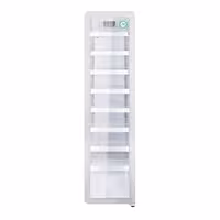 GASTRO-COOL | Hladnjak za pića - 418 mm - 220 l - uski - s 1 staklena krilna vrata & LED osvjetljenjem - bijeli