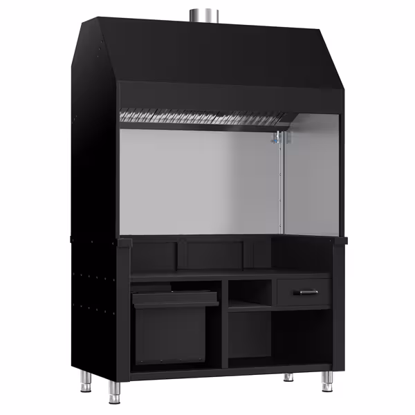 Neutral Element for Charcoal/Gas Grill BERLIN - 1360mm - Black