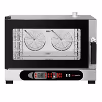Commercial Electric Combi Oven- Digital Controls - 4x GN 1/1 or 4x EN 600x400 - incl. Automatic washing system, Wi‑Fi & USB
