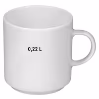 (6 adet) SELTMANN WEIDEN | Sütlü Kahve Fincanı -0,22 Litre - Beyaz/Sade