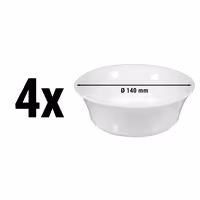 (4 pcs) SELTMANN WEIDEN | SAVOY Dessert bowl – Ø 140 mm – White porcelain