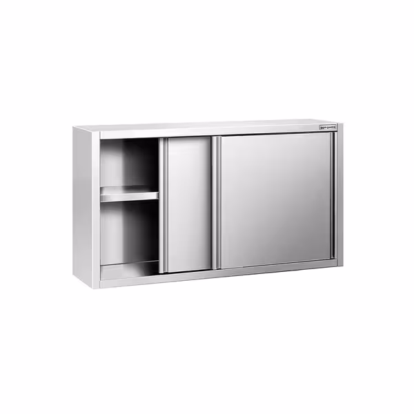 خزانة حائط ستانلس ستيل PREMIUM - 1400x400mm - مع باب انزلاقي - ارتفاع 800 mm