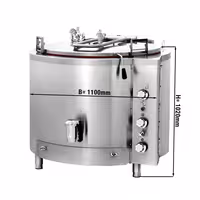 Plinski Kotao za kuhanje - 400 l - 45 kW - Indirektno grijanje - s priključkom za vodu