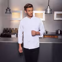 KARLOWSKY | Casaco de cozinha Basic - Branco - Tamanho: 5XL