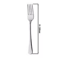 (12 pcs) Table fork Mila - 18/10 stainless steel - 200mm