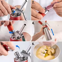 ISI | Gourmet Whip - Dispenser za vrhnje - 0,5 litara - Nehrđajući čelik