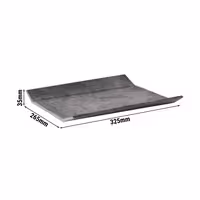 (6 pcs) GN 1/2 Gastronorm Tray - ELEMENT - Melamine - 325x265mm - Height: 35mm - Grey