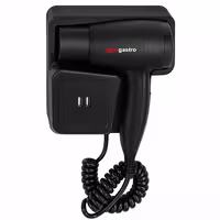 Sušilo za kosu s zidnom montažom – topli i hladni zrak – 2 USB priključka – 1,3 kW