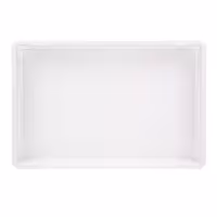 (8 tlg) Spremnik za tijesto za pizzu-set - EN 600x400 - Visina: 70 mm - polipropilen - bijela