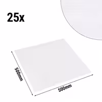 (25 pcs) Damask Napkin Cotton - Tessin - Satin Weave (Atlas) - 50x50cm - White