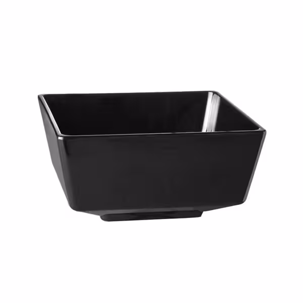 (6 adet) Kase - FLOAT - Melamin - 0,5L - köşeli - 125x125mm - Derinlik:60mm - Siyah