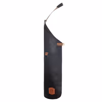 (6 pieces) KARLOWSKY | Professional Leather Bib Apron – Black - 600×820 mm