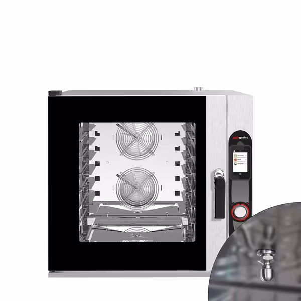Commercial Electric Combi Oven - Digital Controls - 7x GN 1/1 - incl. Automatic washing system