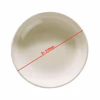 (12 adet) TEOS - Çukur Tabak - Yuvarlak Çukur - Porselen, Ø210mm, Krem