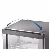 LIEBHERR | Zamrażarka podblatowa – 93 L – od -25 do -10 °C – z 1 drzwiami szklanymi – srebrna