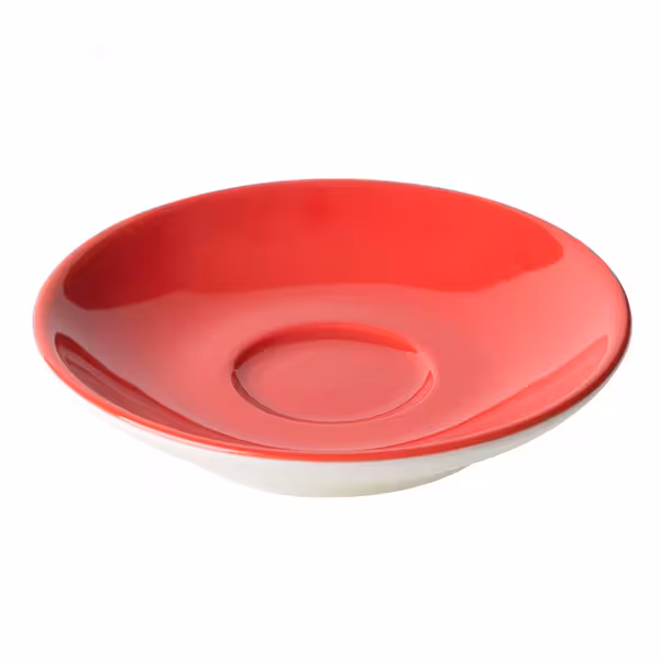 (6 kom) BART COLOUR CAFE - Tanjurić za espresso - Ø 110 mm - Crvena