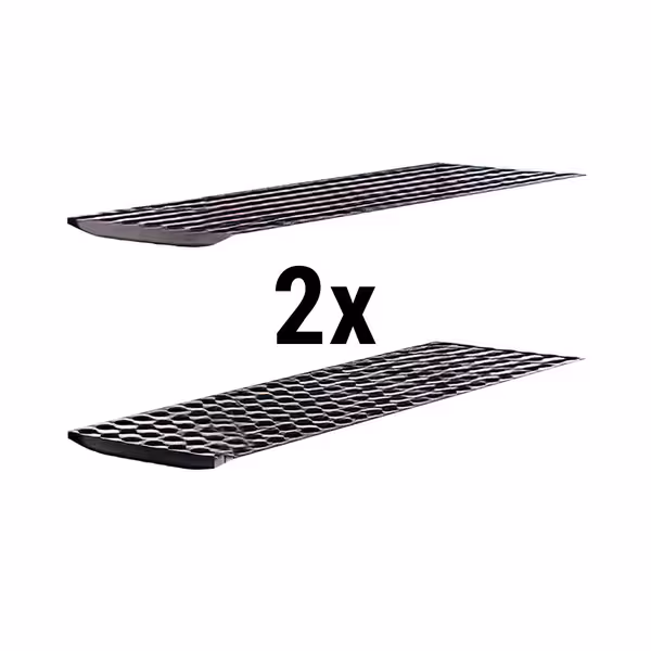 (2 قطع) رفوف جانبية بلاستيكية - 850x460mm - عمق: 460 mm - 2 رفوف - رمادي - الحمولة: 600 kg