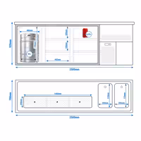 Direct Draw Beer Dispenser / Kegerator PREMIUM – 2500×700 mm – 6-Drawer