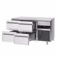 Külmvitriin PREMIUM - 1400x700 mm - 281 l - ventileeritud jahutus - Värv punane