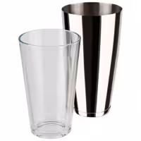 (6 adet) Boston Shaker - 2 parçalı set - Paslanmaz çelik, Cam - 700ml