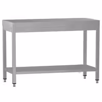 طاولة عمل ستانلس ستيل ECO - 1000x600mm - مع رف سفلي