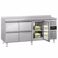 Balcão refrigerado ECO - 1795 x 700 mm - com 1 porta - 4 gavetas - com rebordo