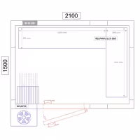 طقم أرفف للخزانة (ألمنيوم) - 1195x360mm - على شكل حرف L - عمق: 360 mm - 4 رفوف - الحمولة: 600 kg