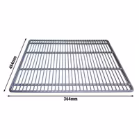 Potporna rešetka - 490x365 mm - siva - plastificirano, visoka nosivost, prečke od karbona - kompatibilno s BGKGFA2