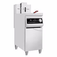 Indukcijska friteza - 30 L - 10,0 kW - elektroničko upravljanje - s automatskim podizanjem košare - s ormarićem s 1 vratima