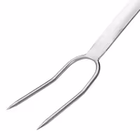 (4 bucăți) Furculiță pentru tranșat/carne – cu 2 dinți – Lungime: 700 mm
