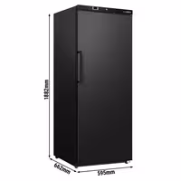 Commercial Upright Freezer ECO - 293L - Single Door - Black