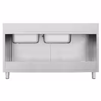 Sudoper s ormarićem ECO - inox - 2000 x 600 mm
