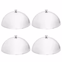 (4 pcs) Stainless Steel Plate Cloche - Ø 305mm - polished