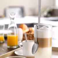 (6) ZWILLING | Dinner Latte Macchiato Spoon Set – Curved Handles Hang on Glasses - 18/10 Steel