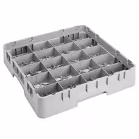 CAMBRO | CAMRACK® - Košara za pranje čaša 1/1 - Sa 20 odjeljaka - 500x500 mm - Siva boja