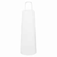 KARLOWSKY | Water-proof PU bib apron – White - 900x1150 mm - Food-safe