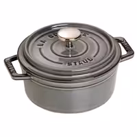 STAUB | Mini Cocotte Round Enamelled Cast Iron Casserole Dish – Ø 120 mm – Graphite Grey