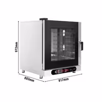 Commercial Electric Combi Oven - Digital Controls - 6x GN 1/1 or 6x EN 600x400 - incl. Automatic washing system, Wi‑Fi & USB, Humidity control