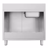 Sudoper s ormarićem ECO - inox - 1000 x 600 mm - s 1 koritom - korito lijevo