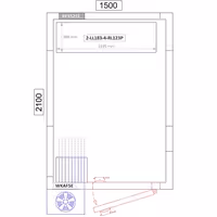 وحدة رفوف ألمنيوم - بداية - 1195x1800mm - عمق: 360 mm - 4 رفوف - الحمولة: 600 kg