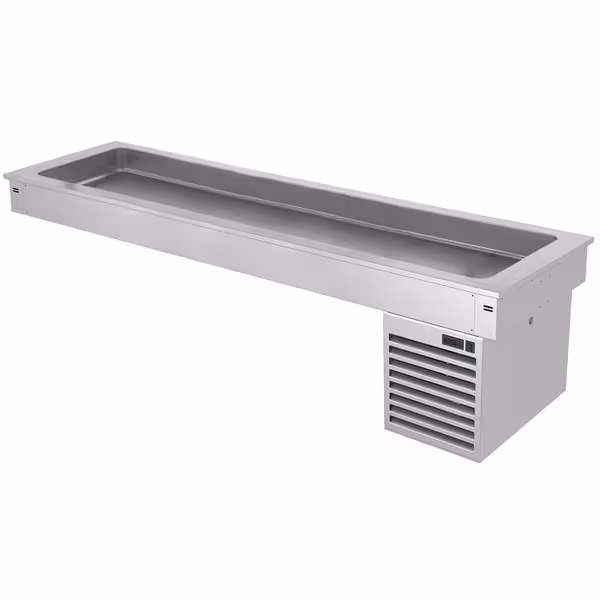 Ugradno rashladno korito - 2100 mm - od +2 do +8 °C - 6x GN 1/1 - 410 W