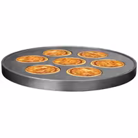 7 pans Plate for Crêpes maker - Ø400mm - Stainless Steel - for CGOM5
